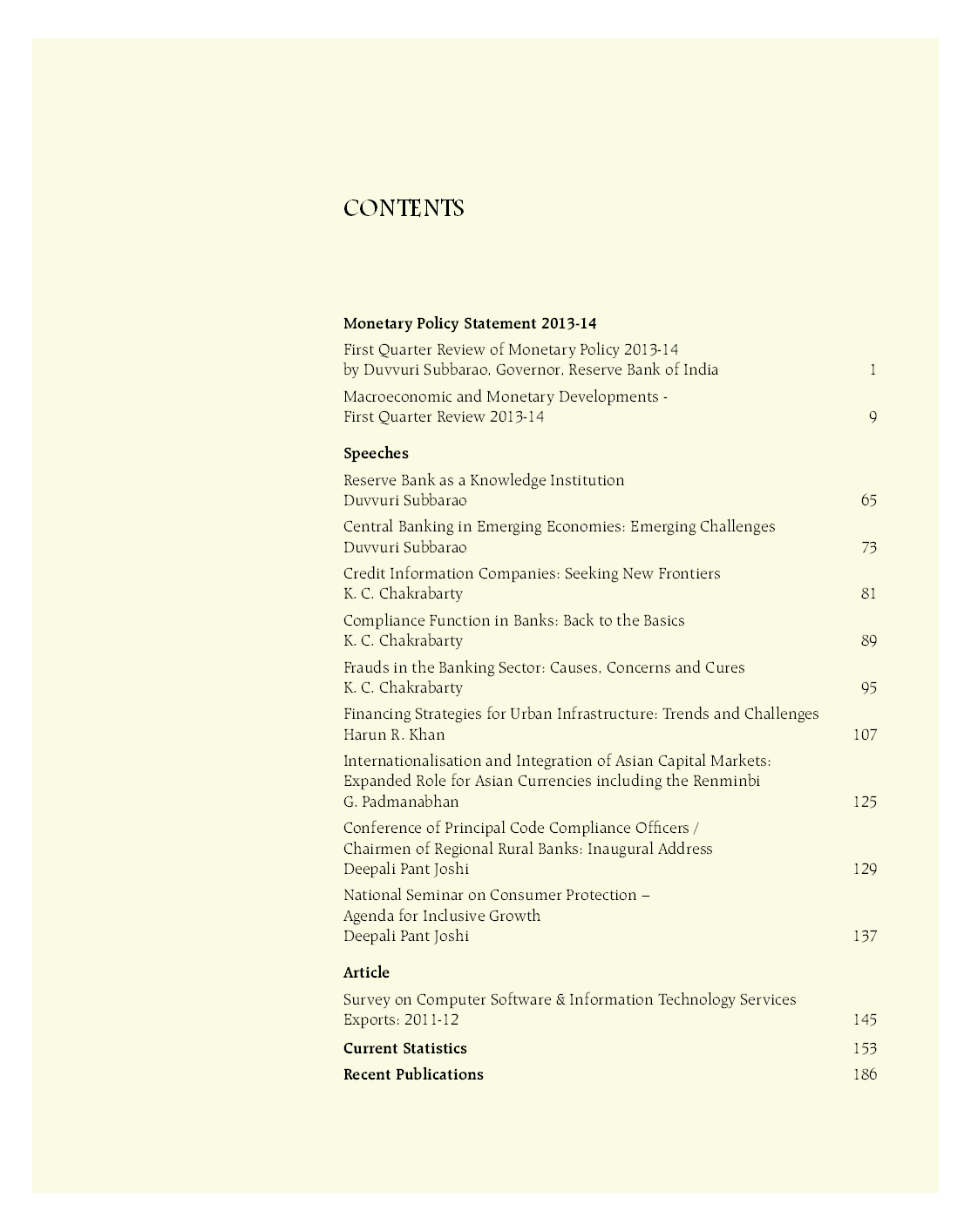 Reserve Bank of India Bulletin August 2013 Volume LXVII Number 8 - Page 3