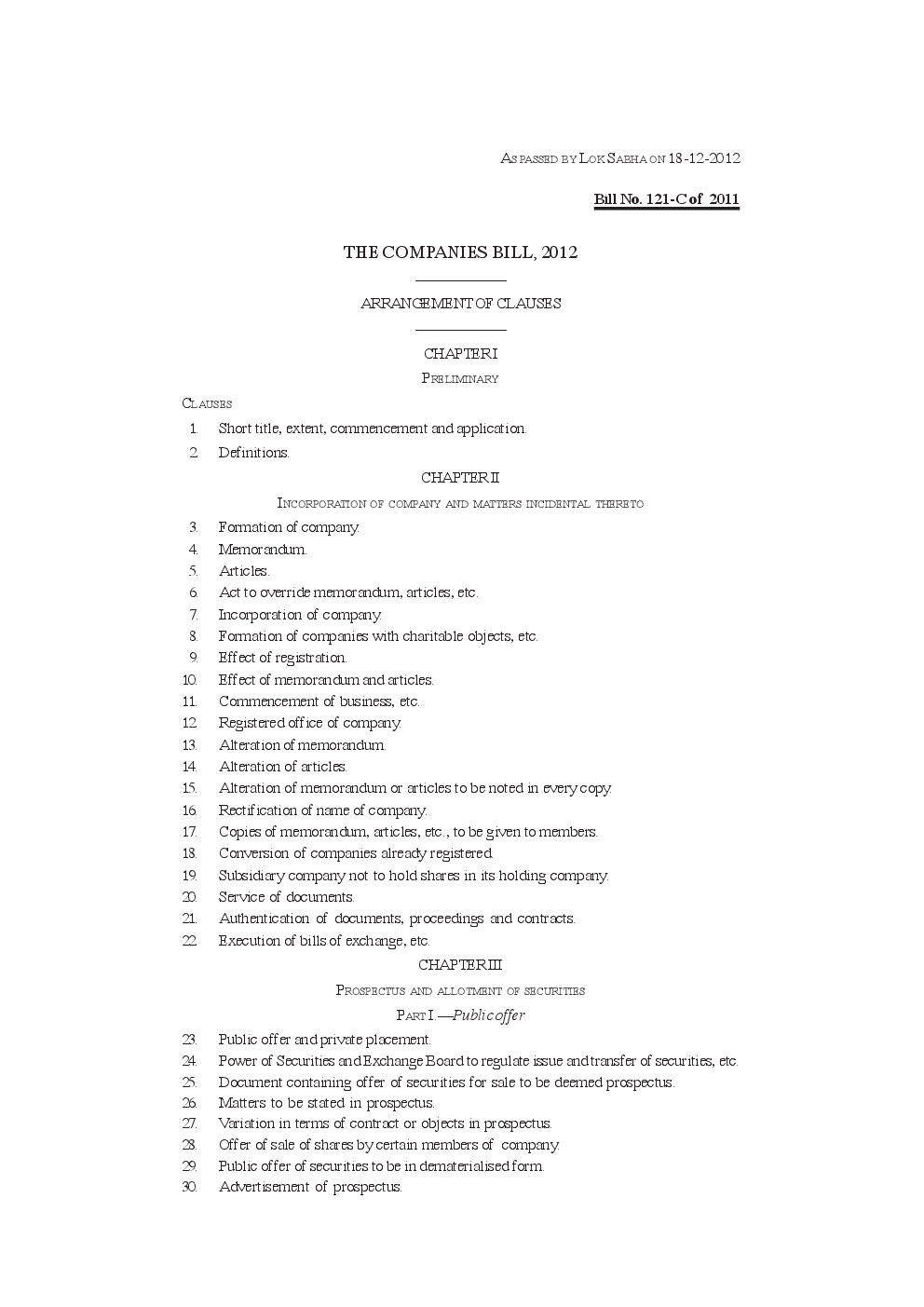 The Companies Bill as passed by the Lok Sabha on 18th Dec 2012 - Page 2