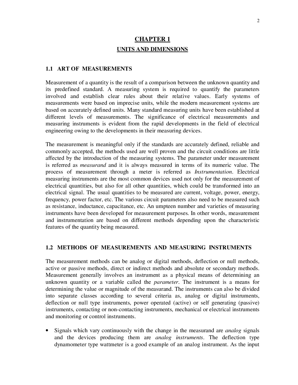 Electric and Electronic Measurement and Instrumentation Notes eBook - Page 4