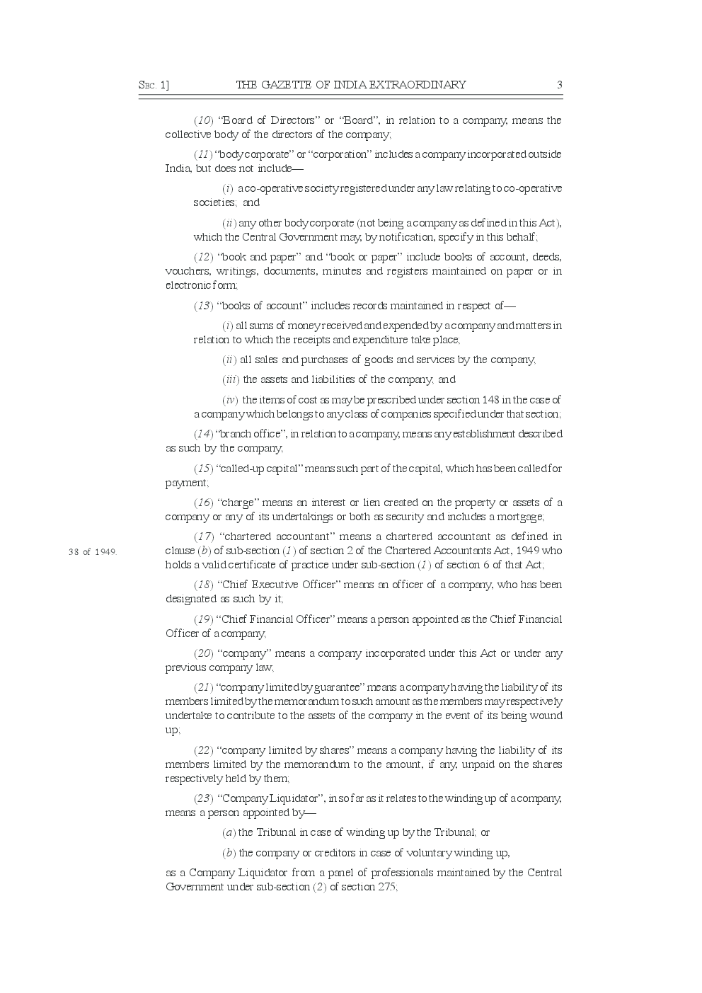 Official Gazette of India Companies Act 2013 eBook - Page 4