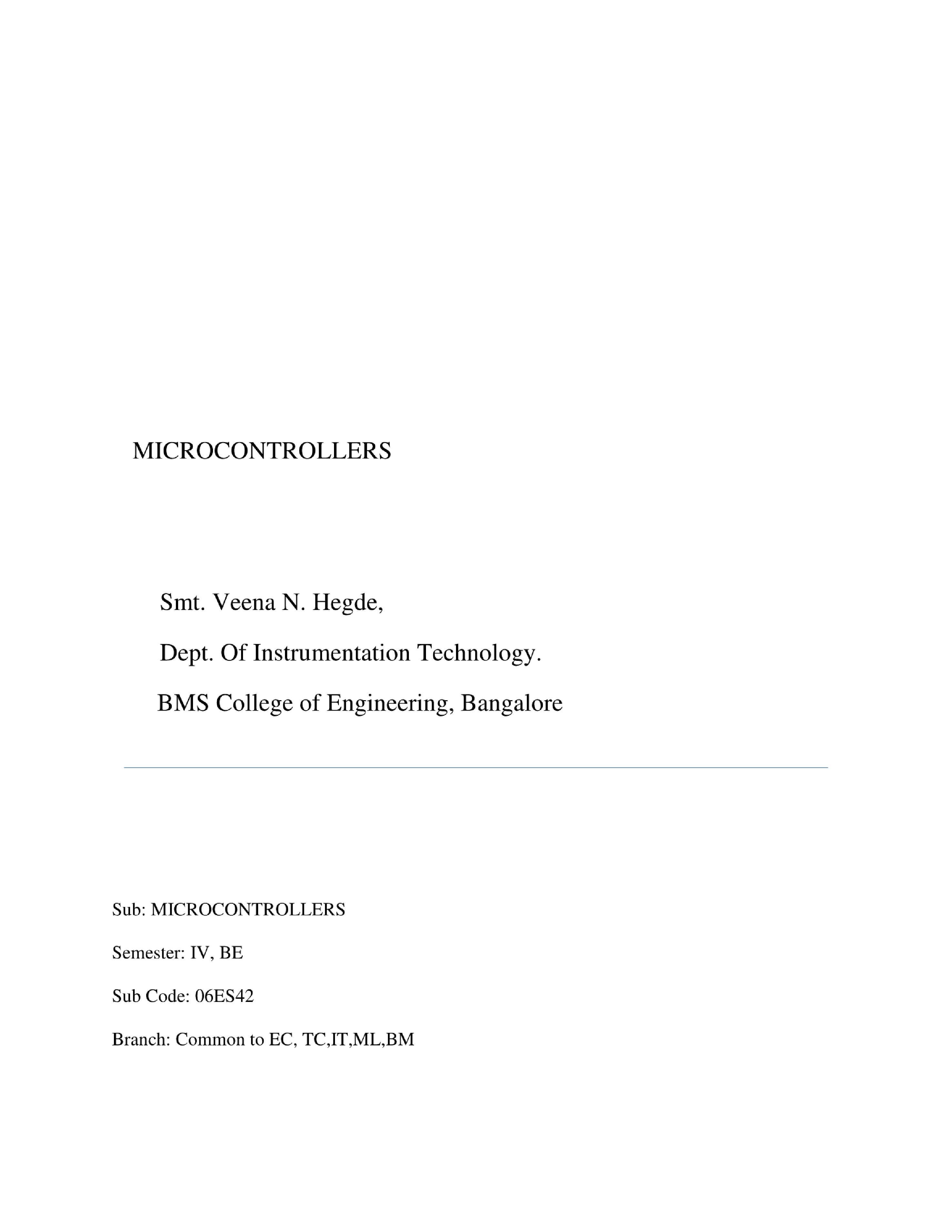 Micro controllers Notes eBook - Page 2