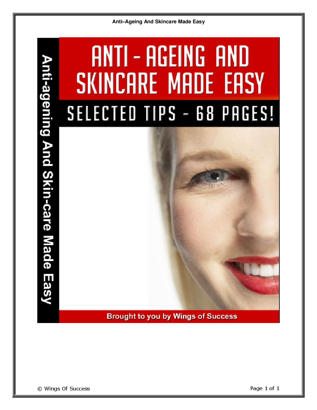 Anti Ageing And Skincare Made Easy - Page 1