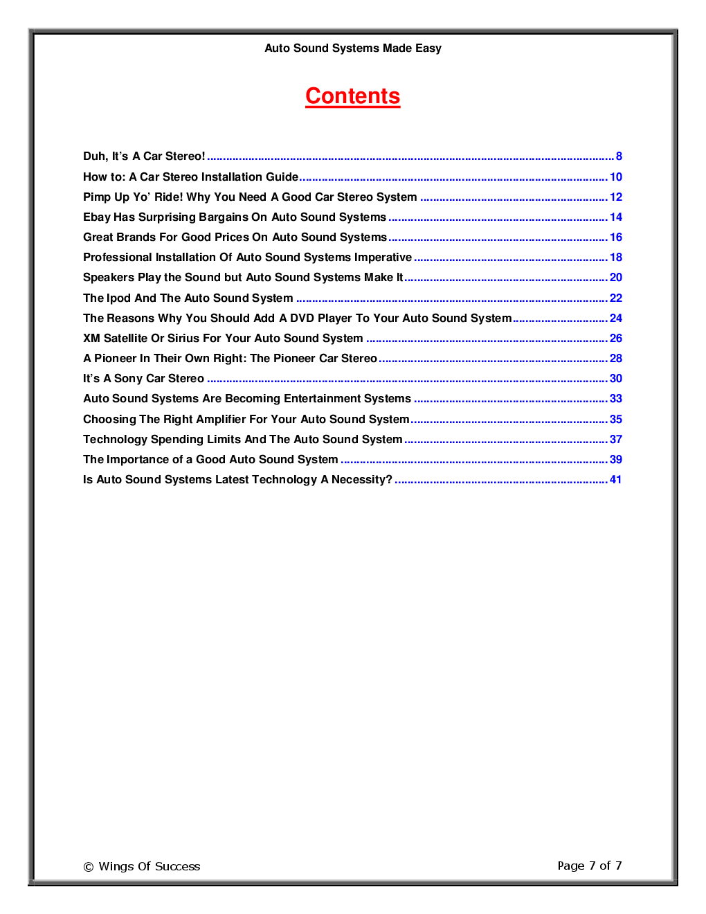 Auto Sound Systems Made Easy - Page 2