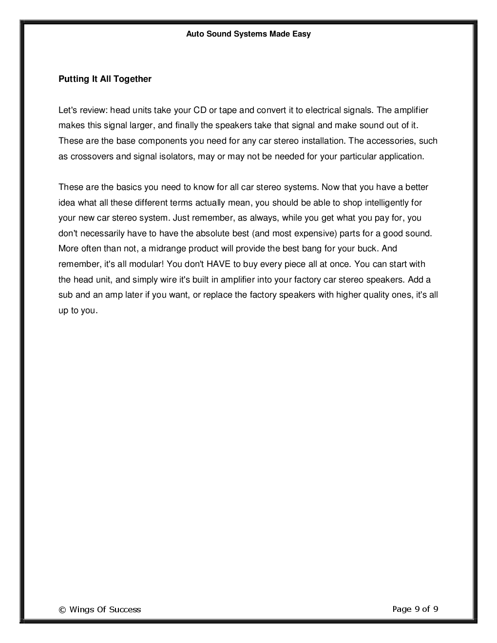 Auto Sound Systems Made Easy - Page 4