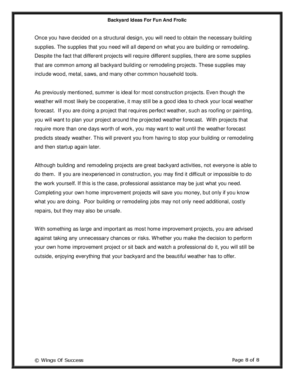 Backyard Ideas For Fun And Frolic - Page 4