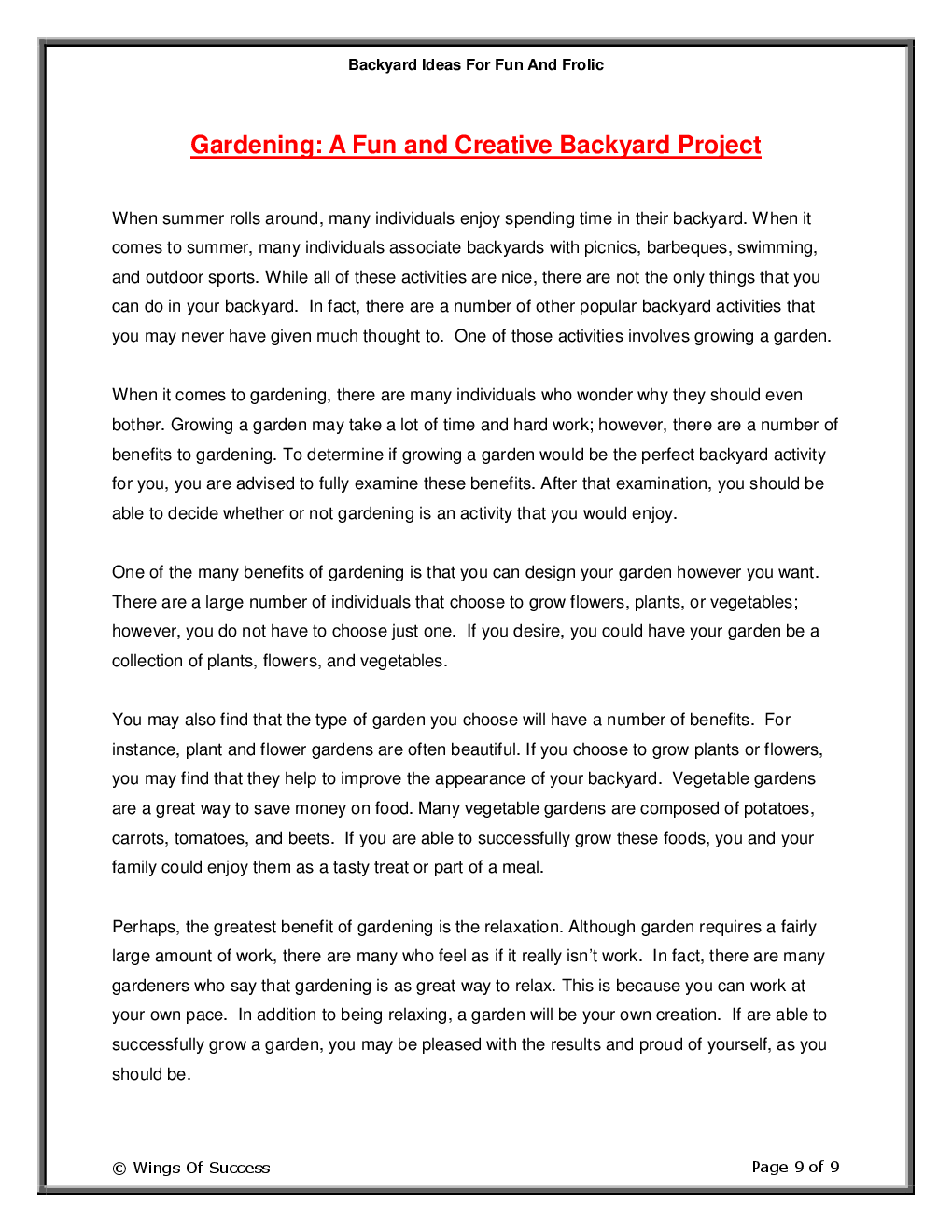 Backyard Ideas For Fun And Frolic - Page 5