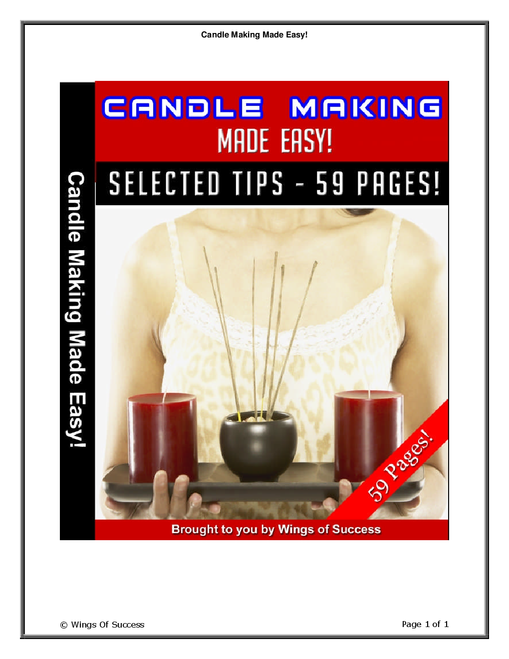Candle Making Made Easy! - Page 1
