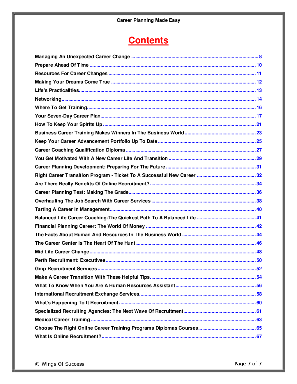 Career Planning Made Easy - Page 2