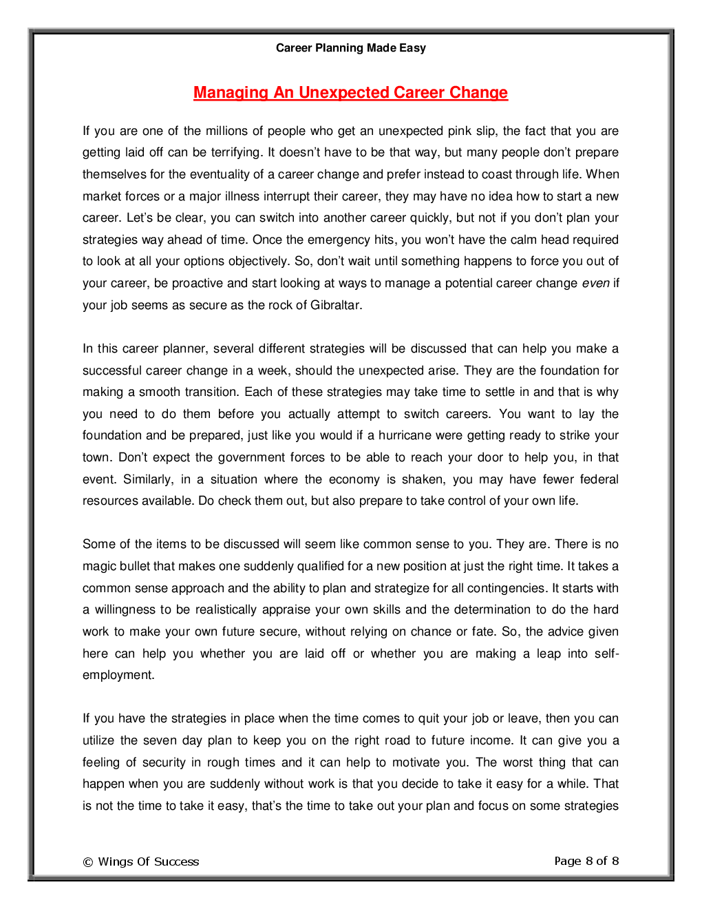 Career Planning Made Easy - Page 3