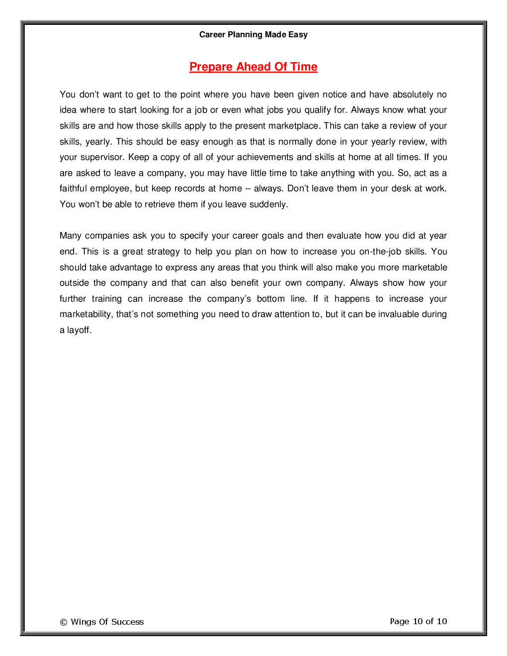 Career Planning Made Easy - Page 5