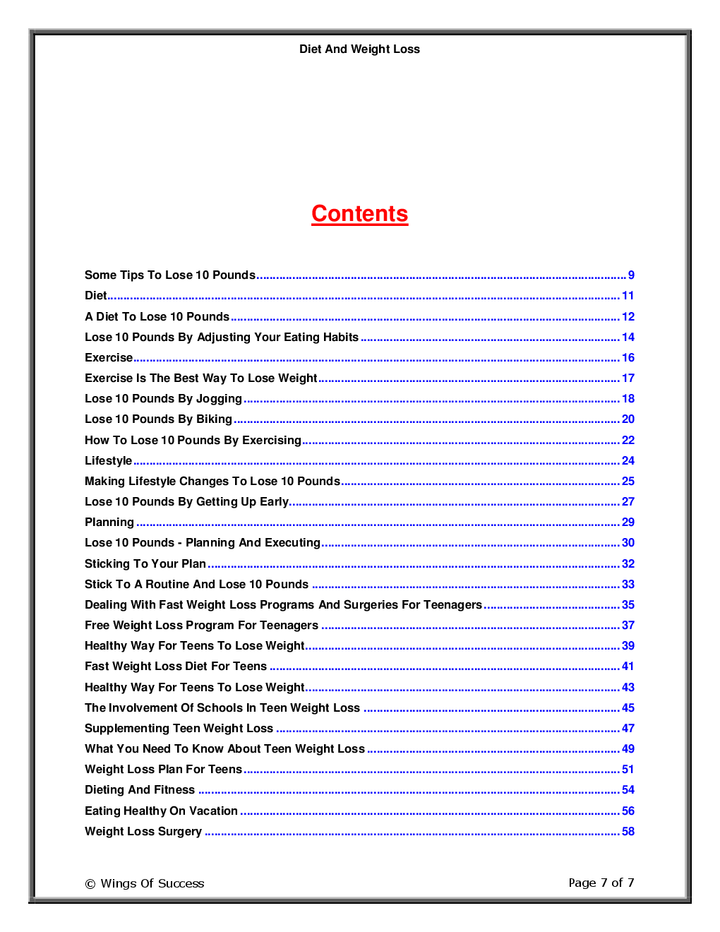 Diet And Weight Loss - Page 2