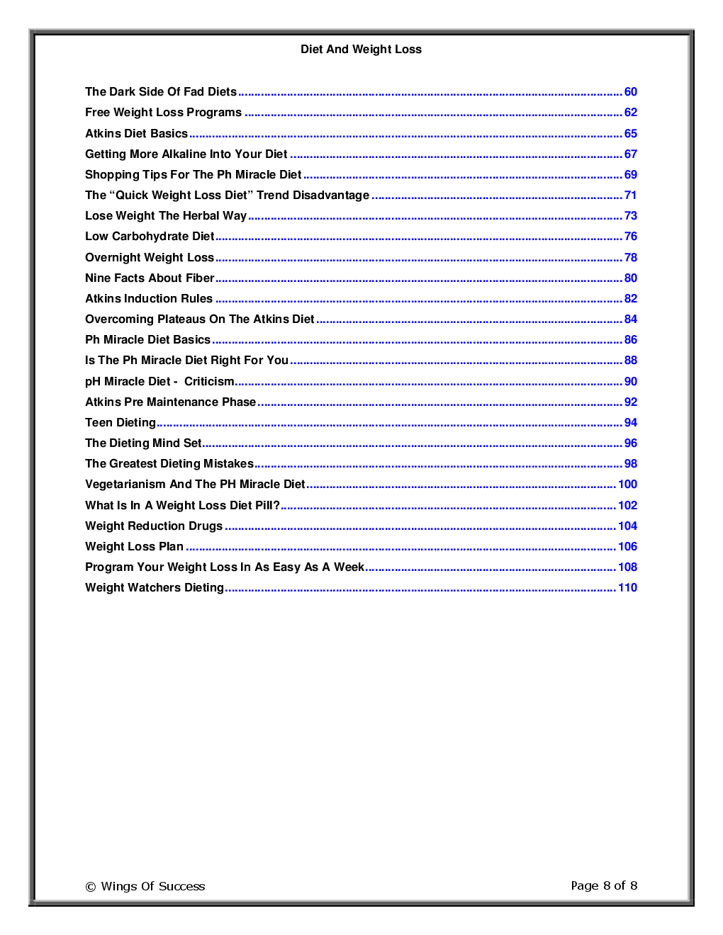 Diet And Weight Loss - Page 3