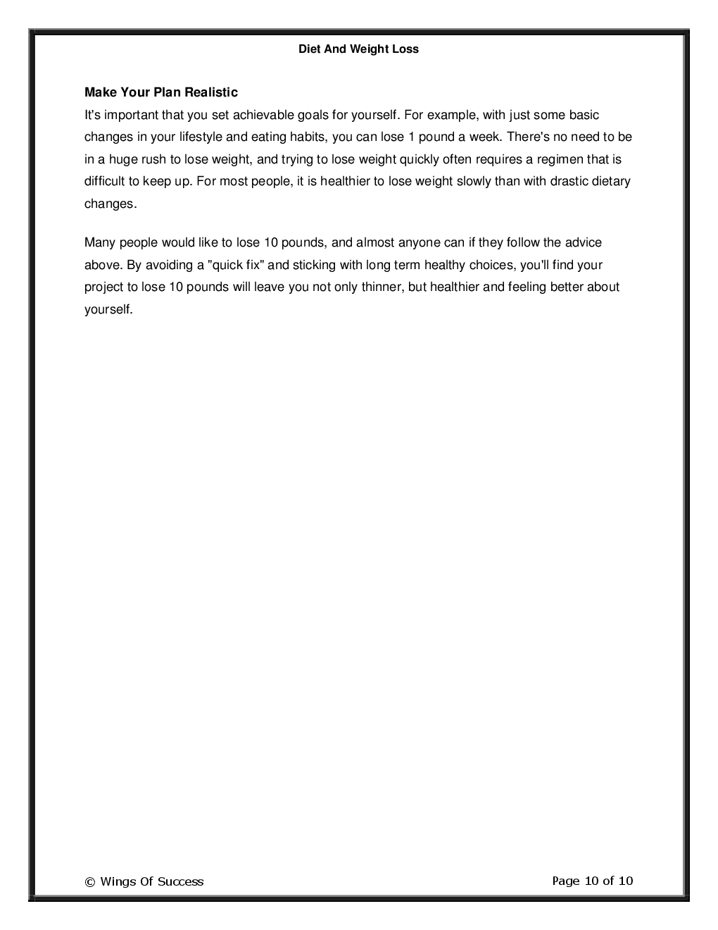 Diet And Weight Loss - Page 5