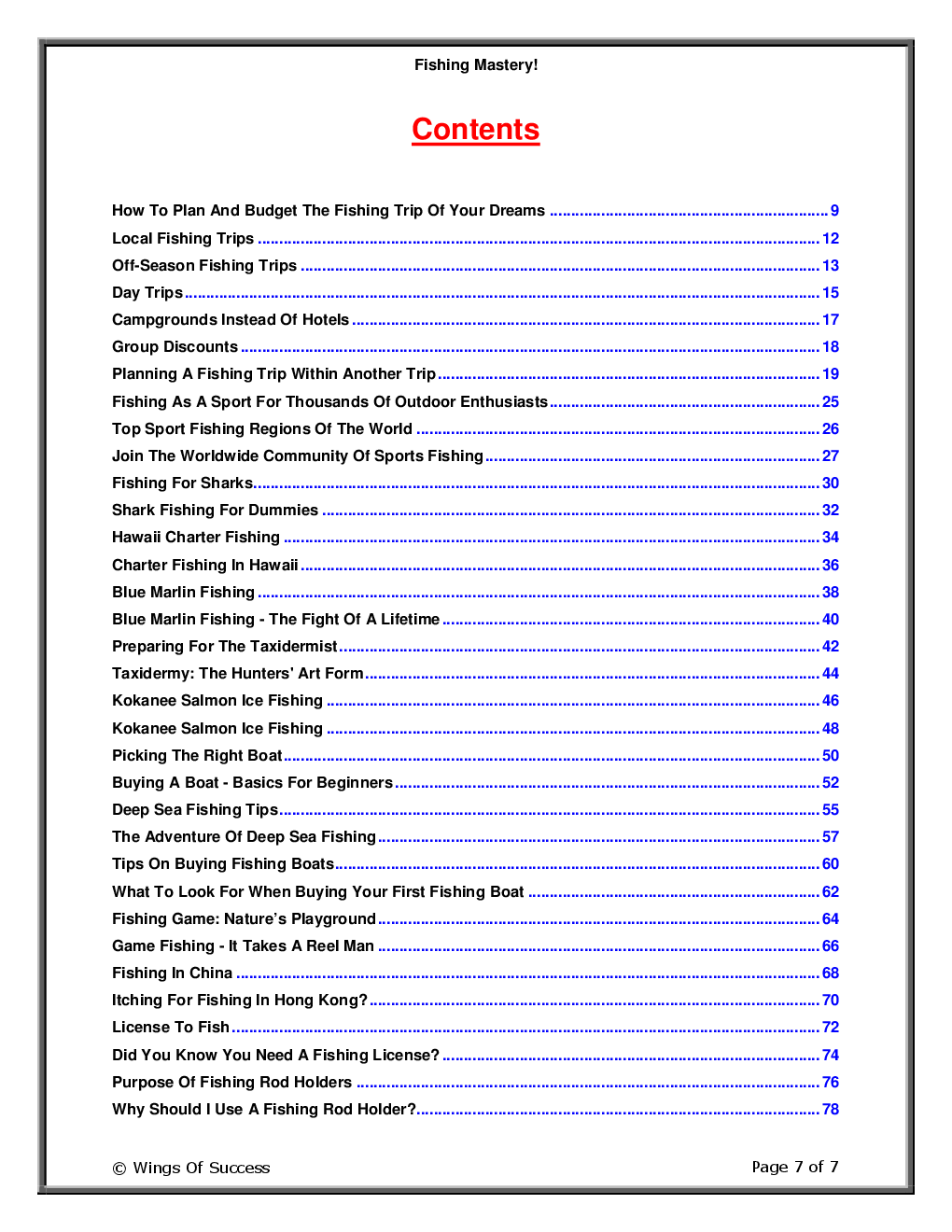 Fishing Mastery! - Page 2