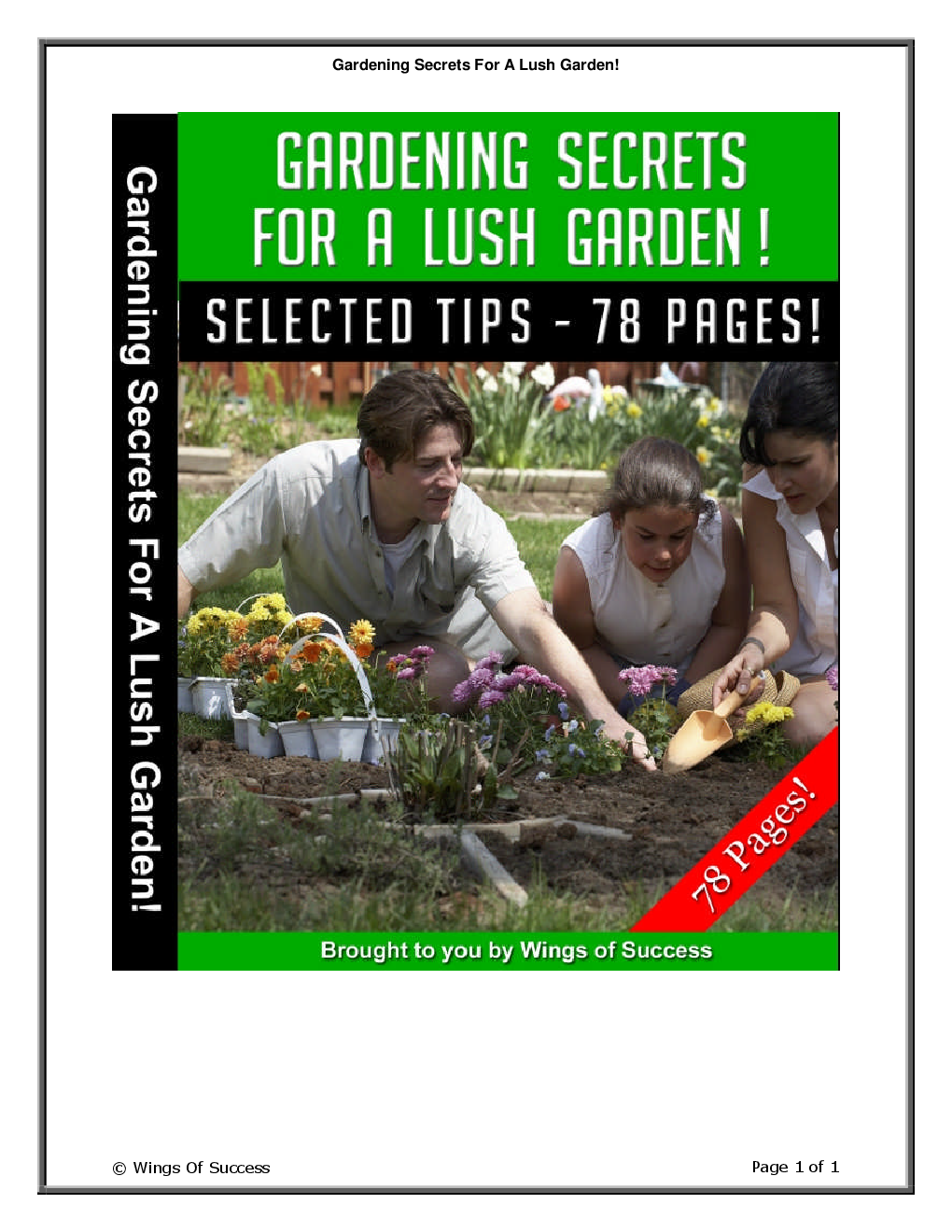 Gardening Secrets For A Lush Garden! - Page 1