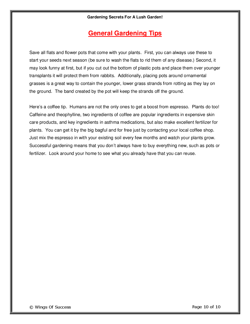 Gardening Secrets For A Lush Garden! - Page 5