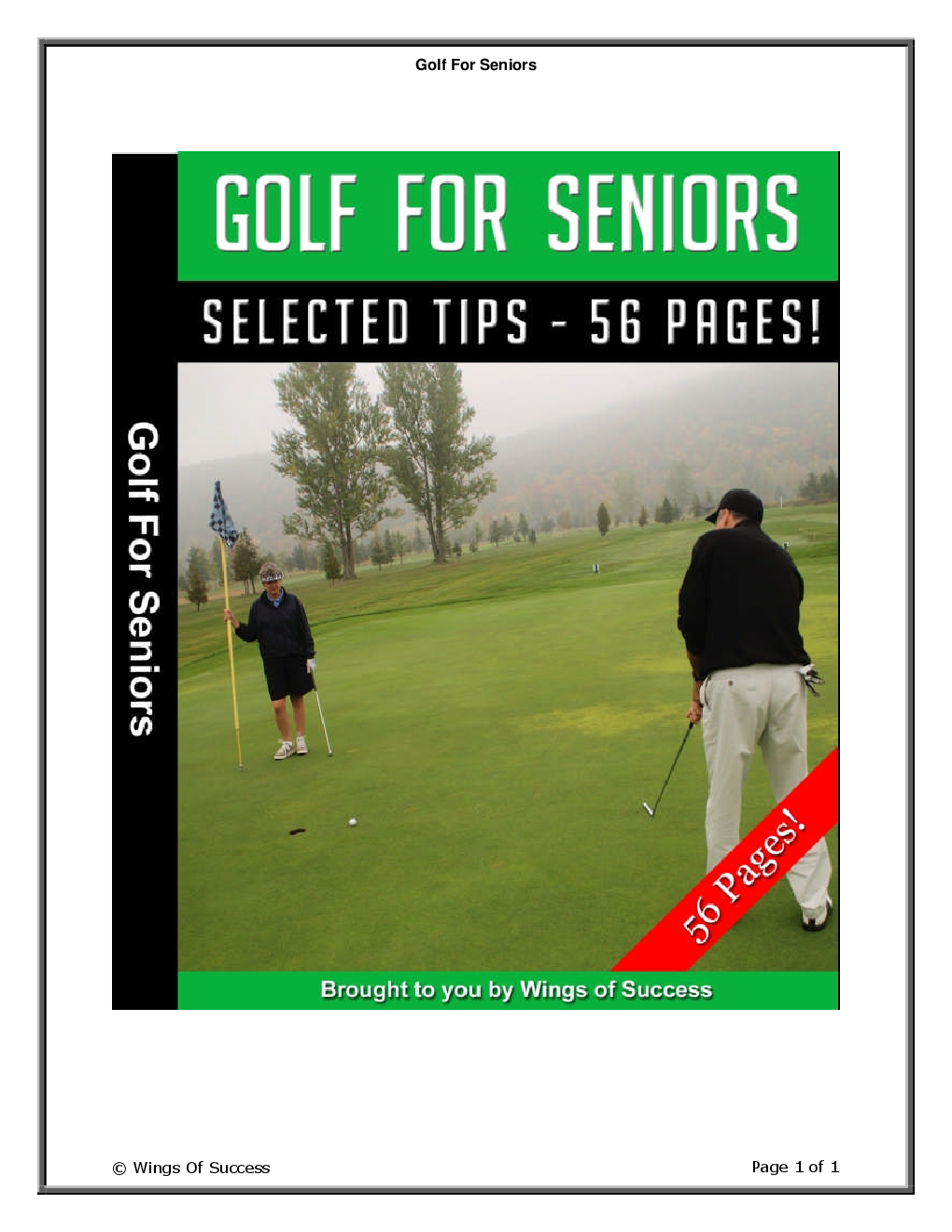 Golf For Seniors - Page 1