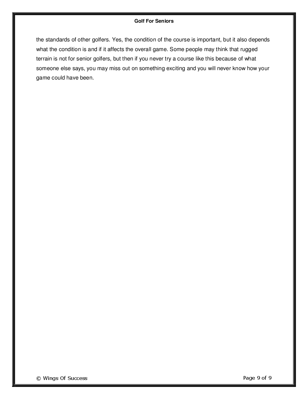 Golf For Seniors - Page 4