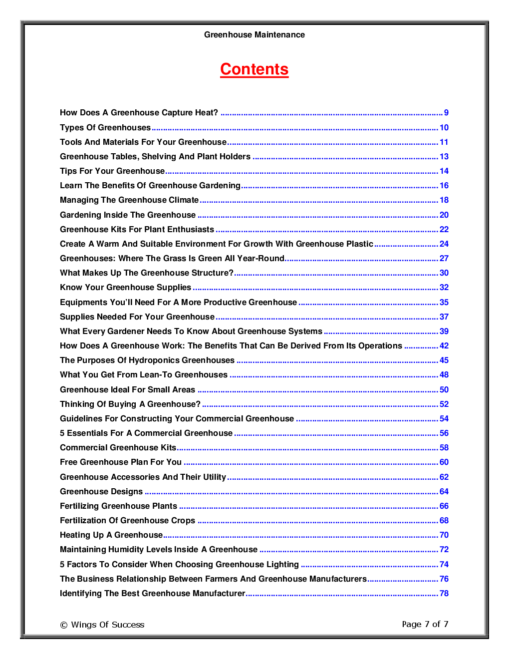 Greenhouse Maintenance - Page 2