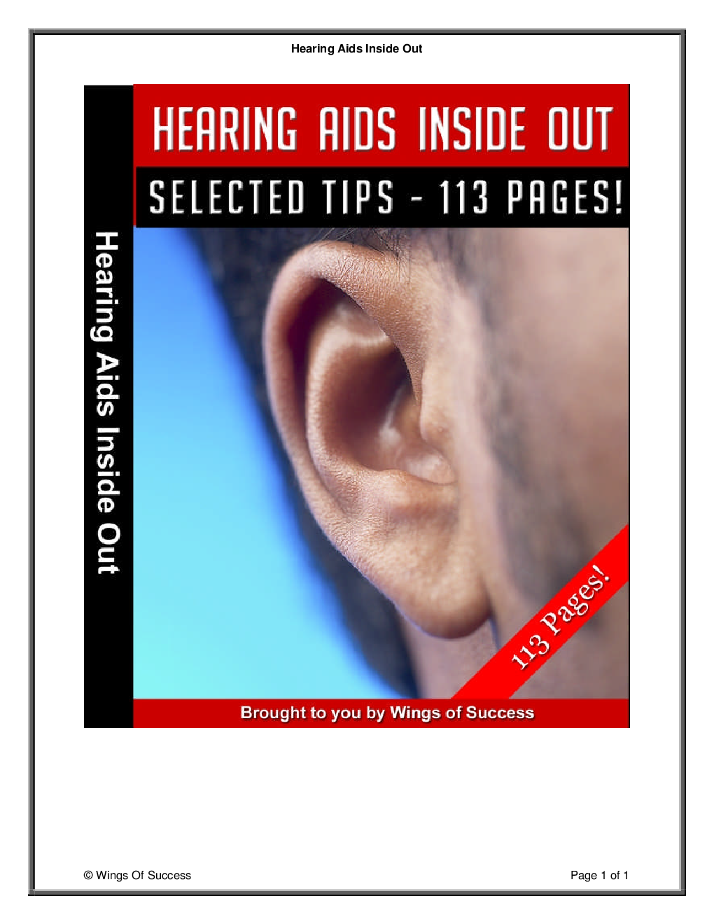 Hearing Aids Inside Out - Page 1