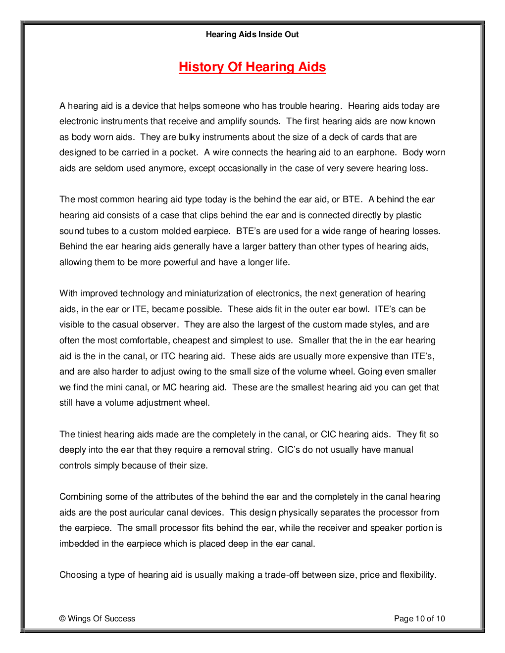 Hearing Aids Inside Out - Page 5