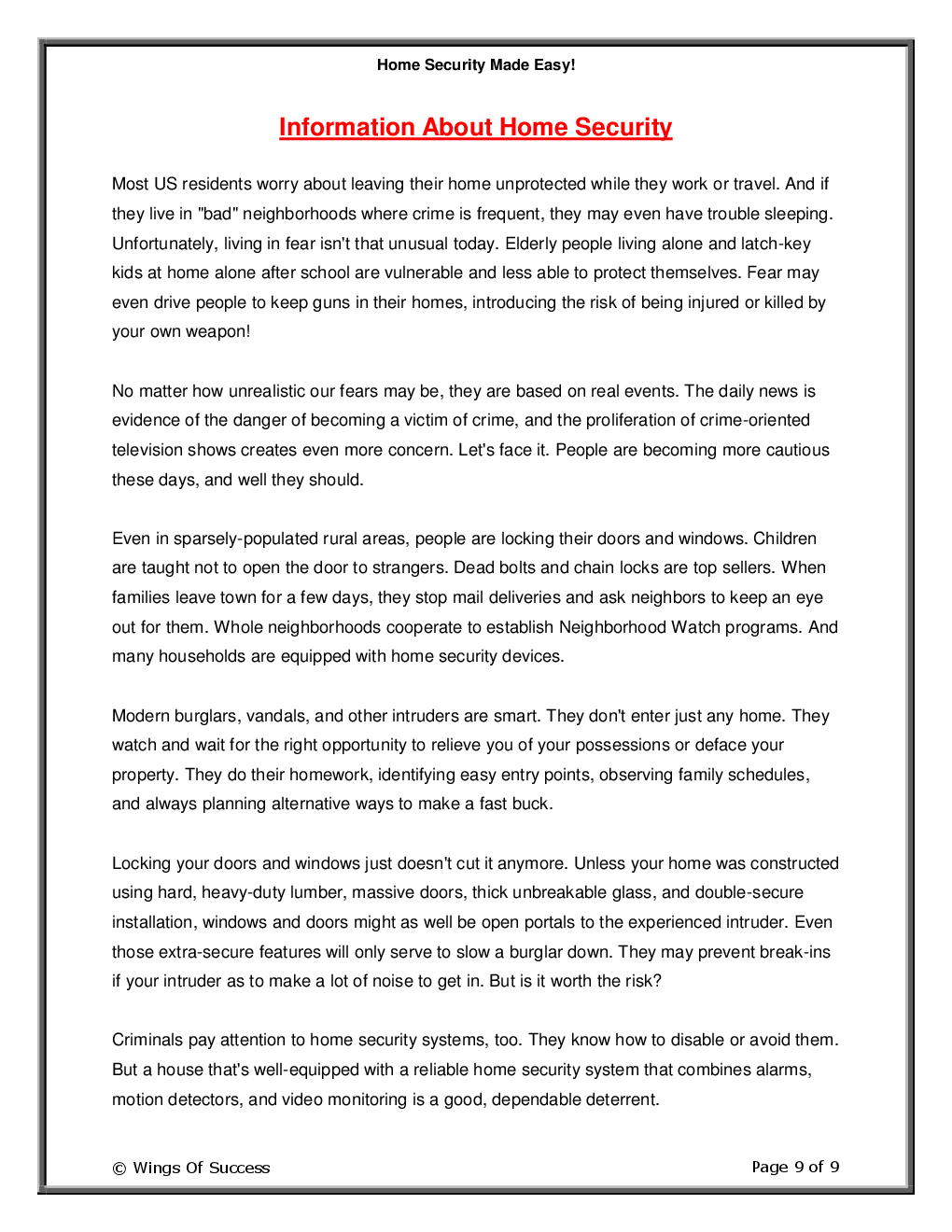 Home Security Made Easy! - Page 4