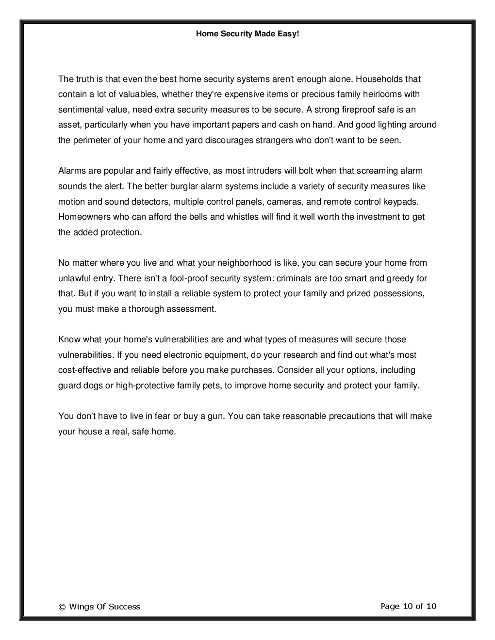 Home Security Made Easy! - Page 5