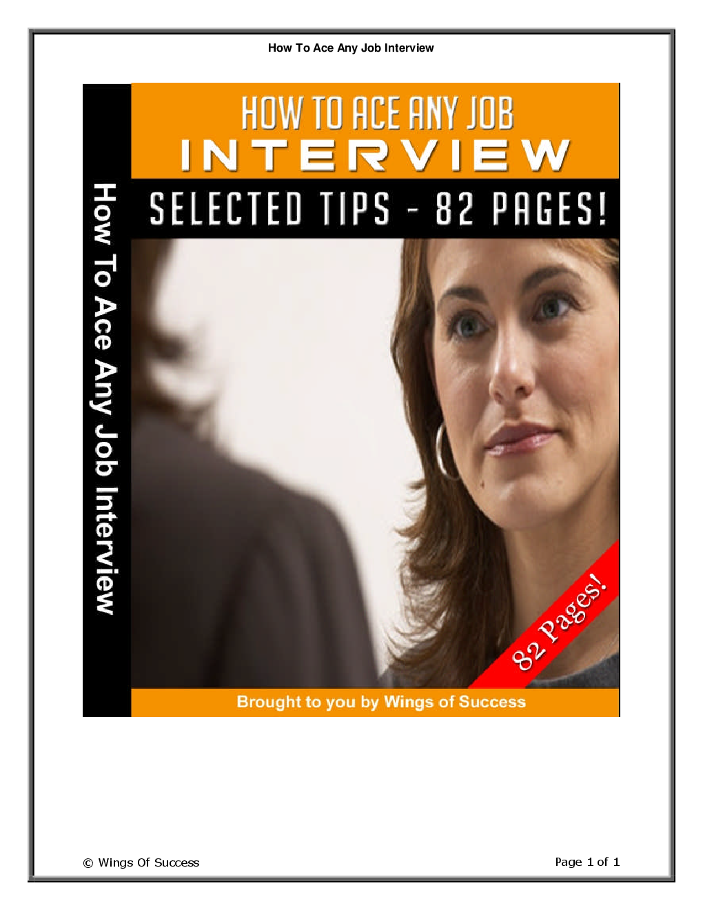 How To Ace Any Job Interview - Page 1