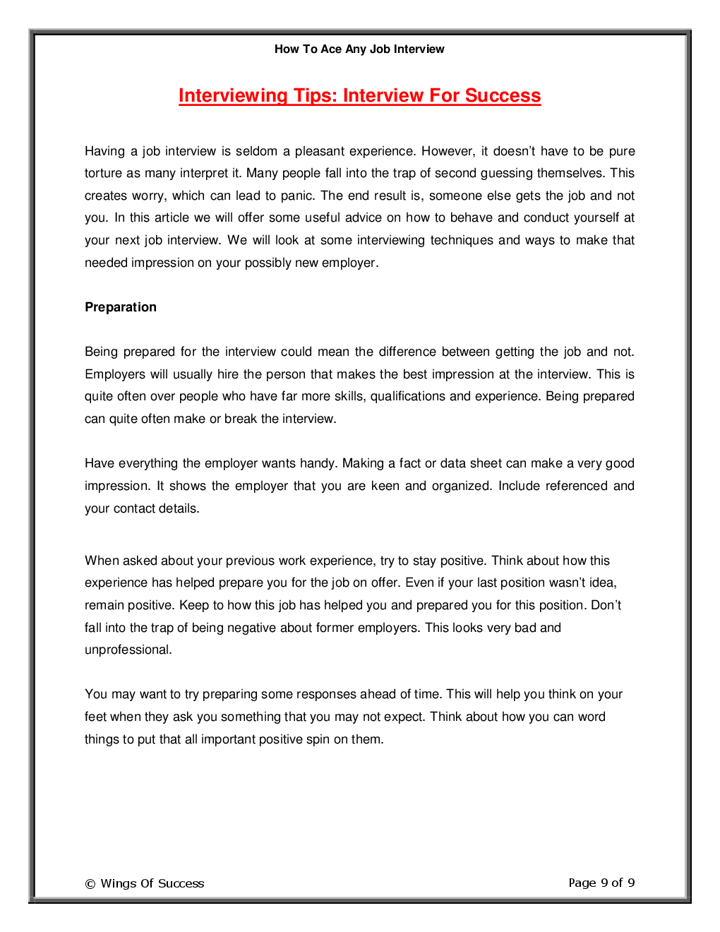 How To Ace Any Job Interview - Page 4