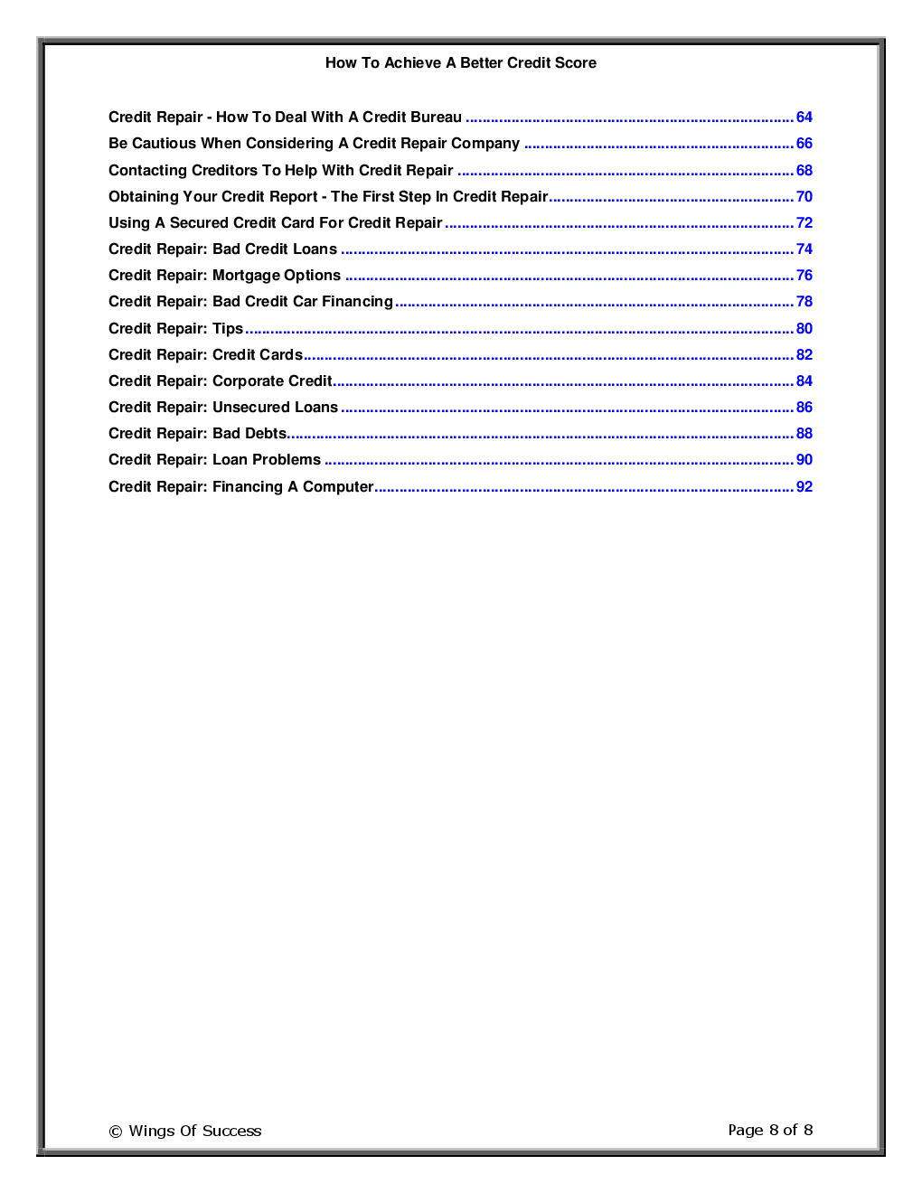 How To Achieve A Better Credit Score - Page 3