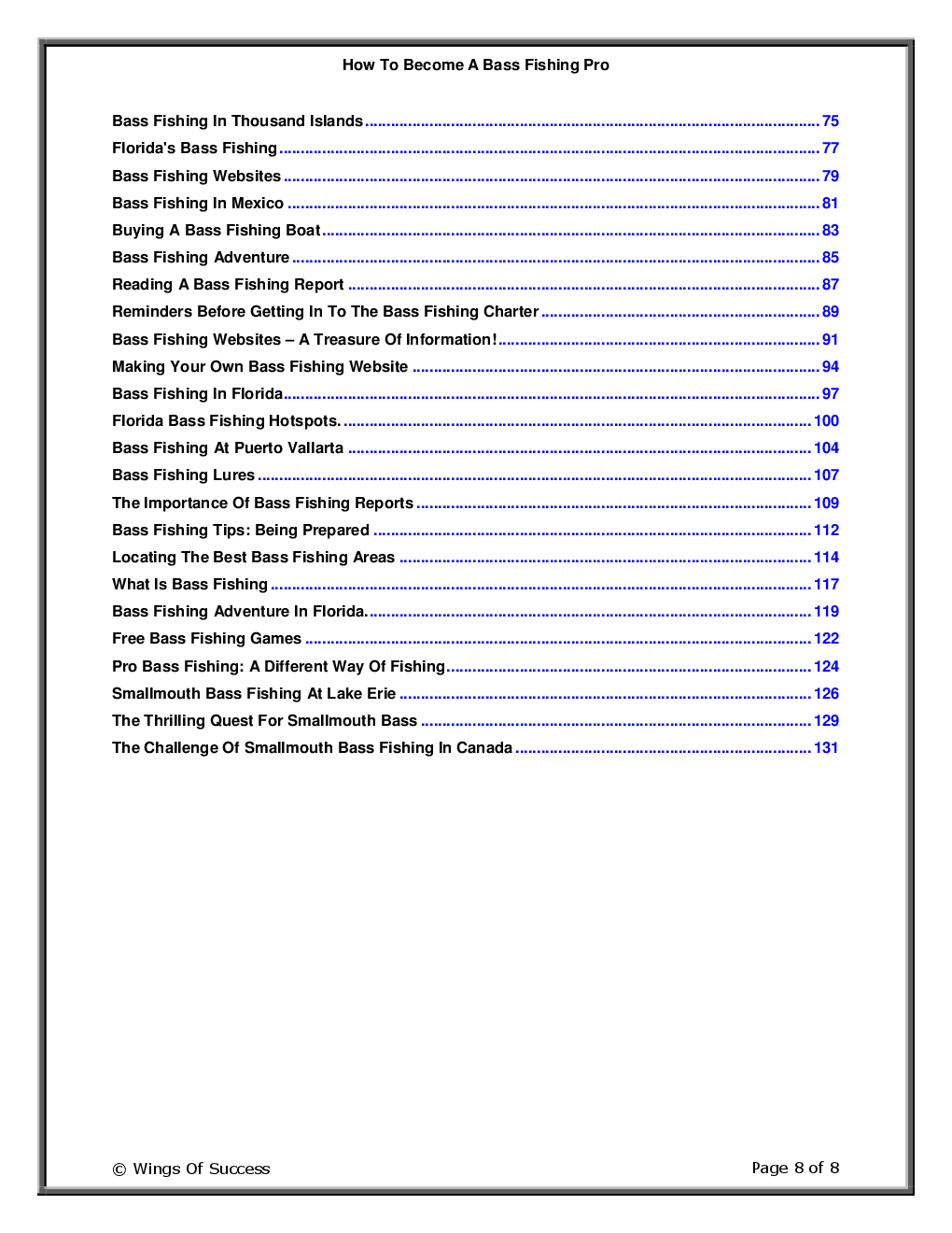 How To Become A Bass Fishing Pro - Page 3