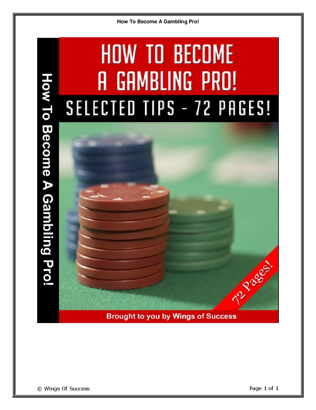 How To Become A Gambling Pro! - Page 1
