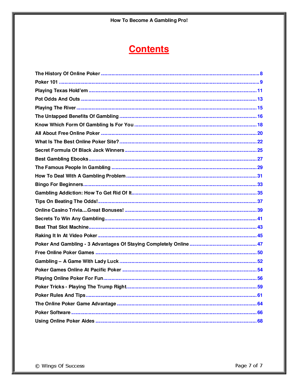 How To Become A Gambling Pro! - Page 2