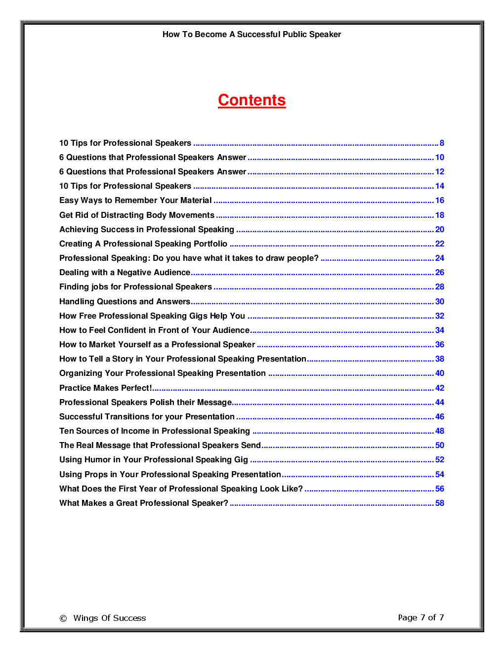 How To Become A Successful Public Speaker - Page 2