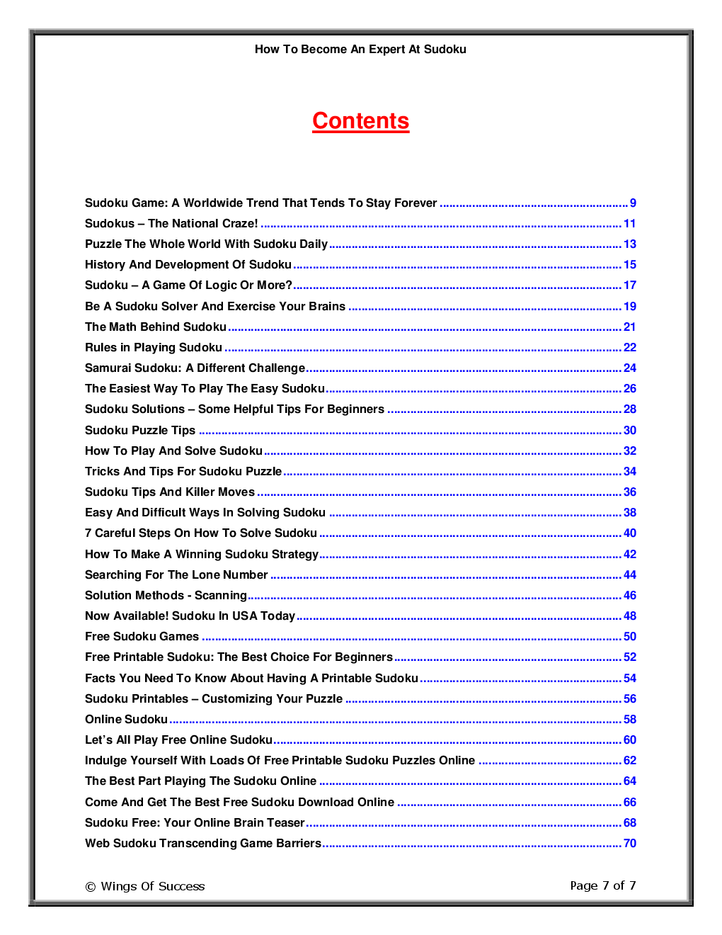 How To Become An Expert At Sudoku - Page 2