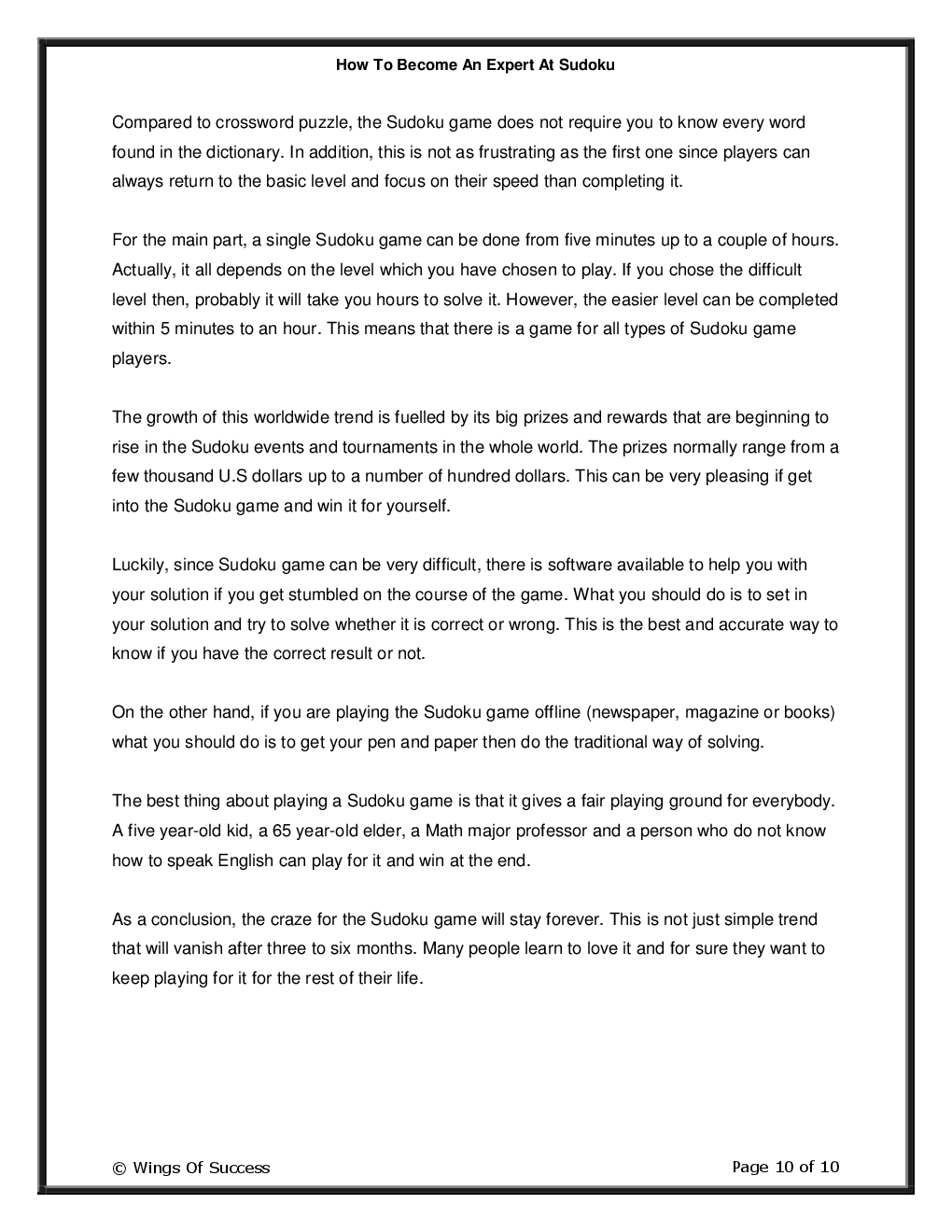 How To Become An Expert At Sudoku - Page 5