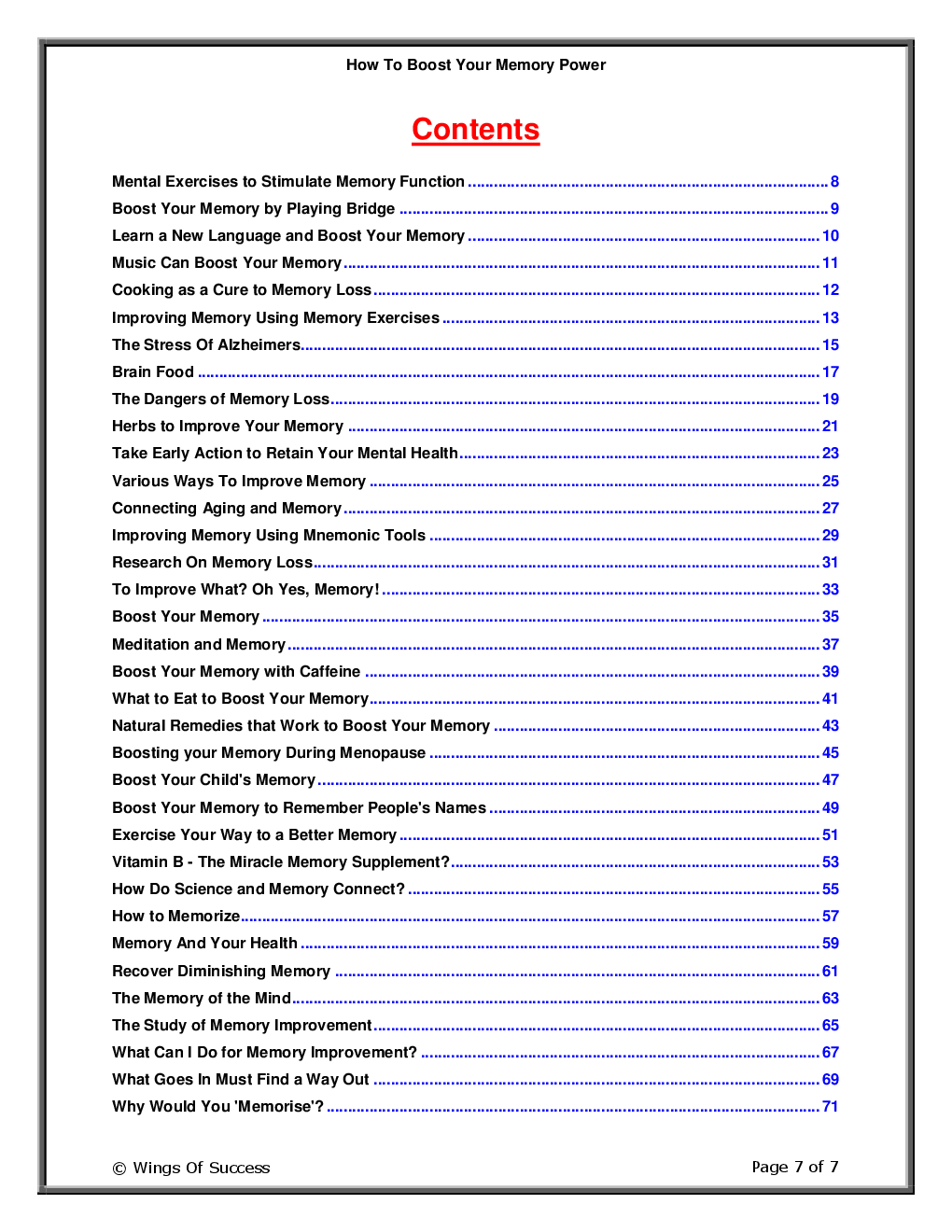 How To Boost Your Memory Power - Page 2