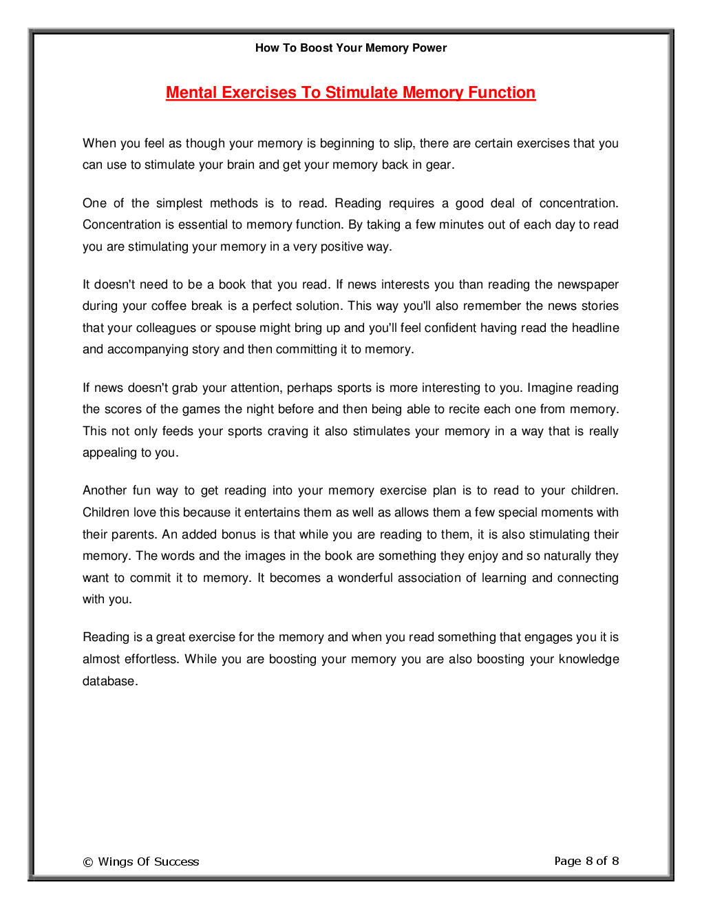 How To Boost Your Memory Power - Page 3