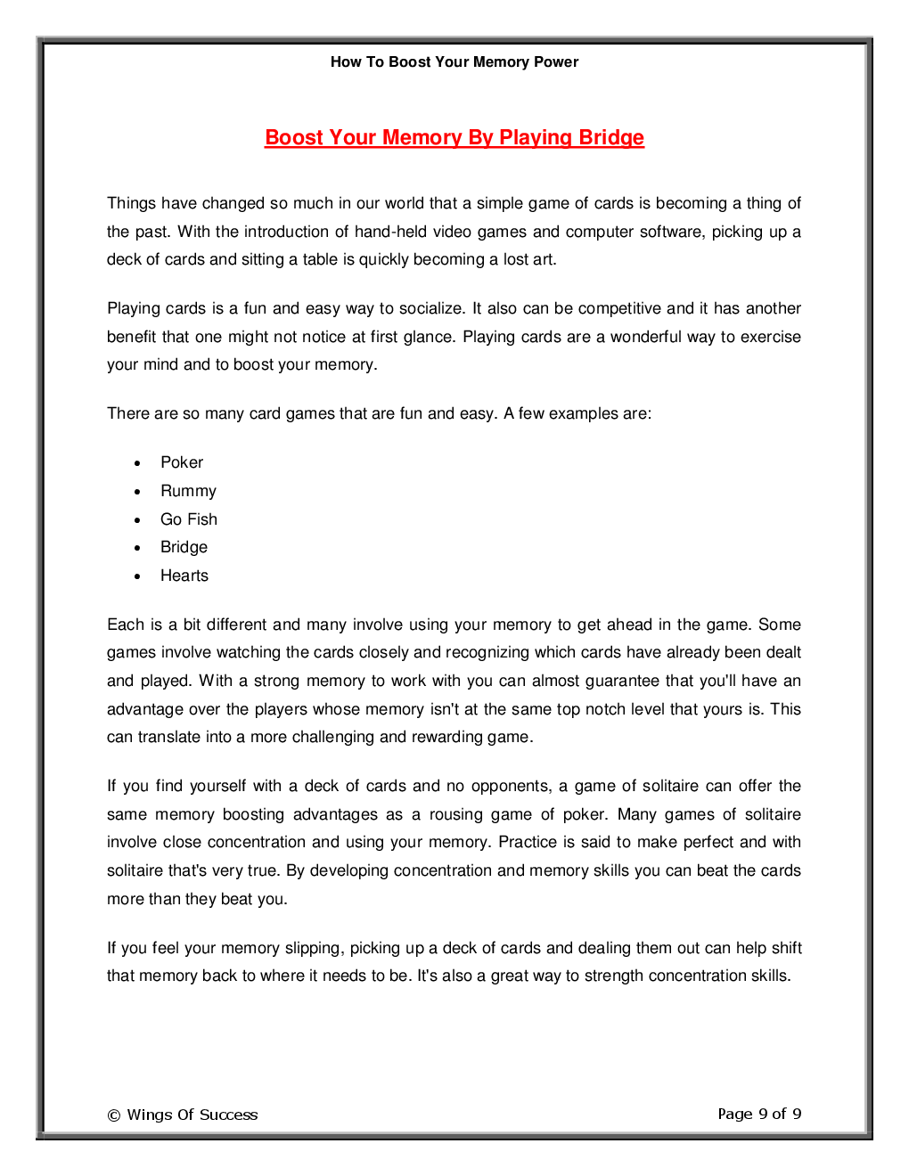 How To Boost Your Memory Power - Page 4