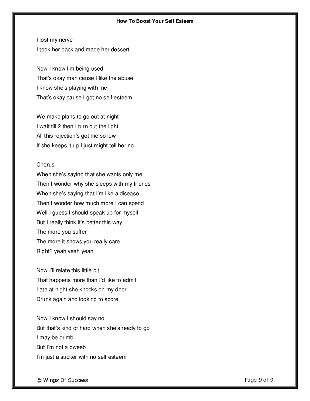 How To Boost Your Self Esteem - Page 4