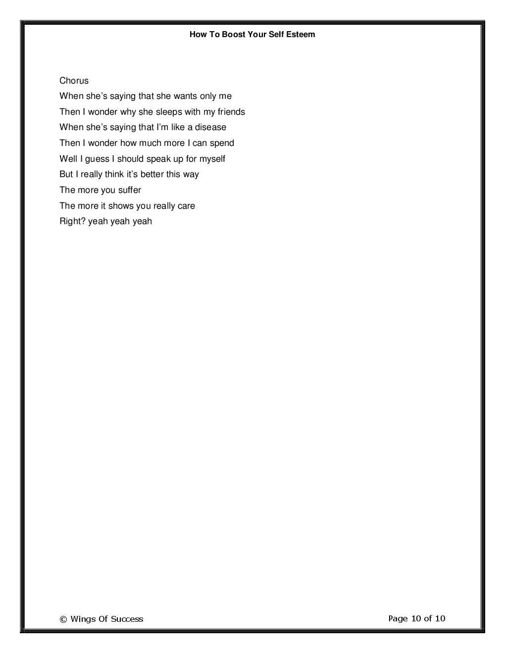 How To Boost Your Self Esteem - Page 5