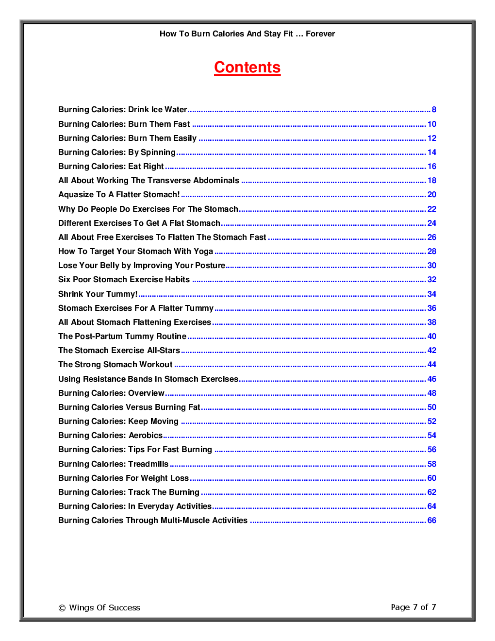 How To Burn Calories And Stay Fit … Forever - Page 2