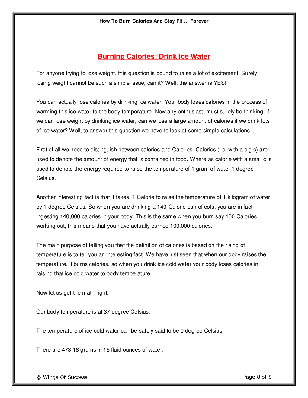 How To Burn Calories And Stay Fit … Forever - Page 3