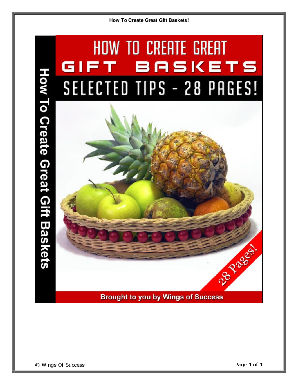 How To Create Great Gift Baskets! - Page 1