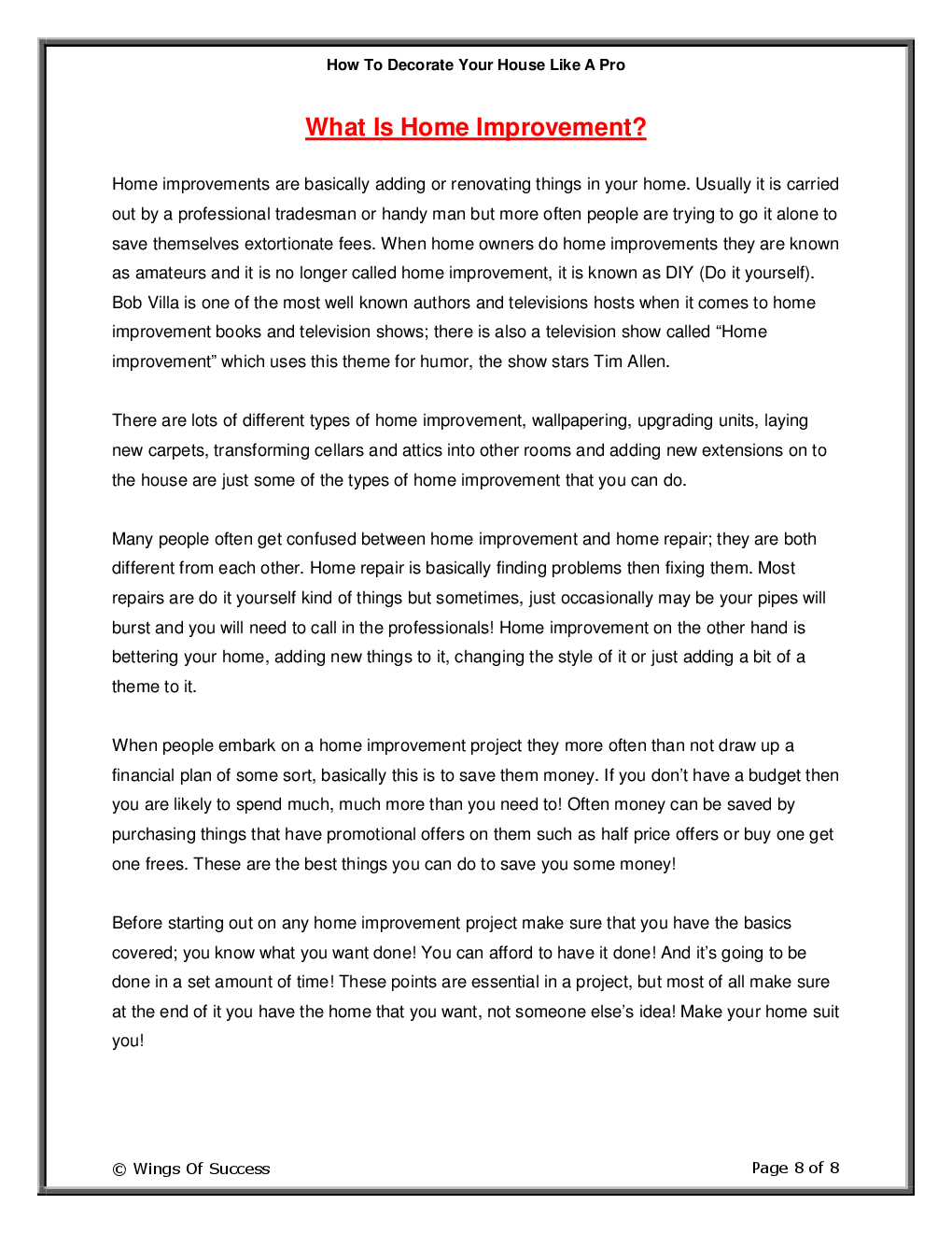 How To Decorate Your House Like A Pro - Page 3