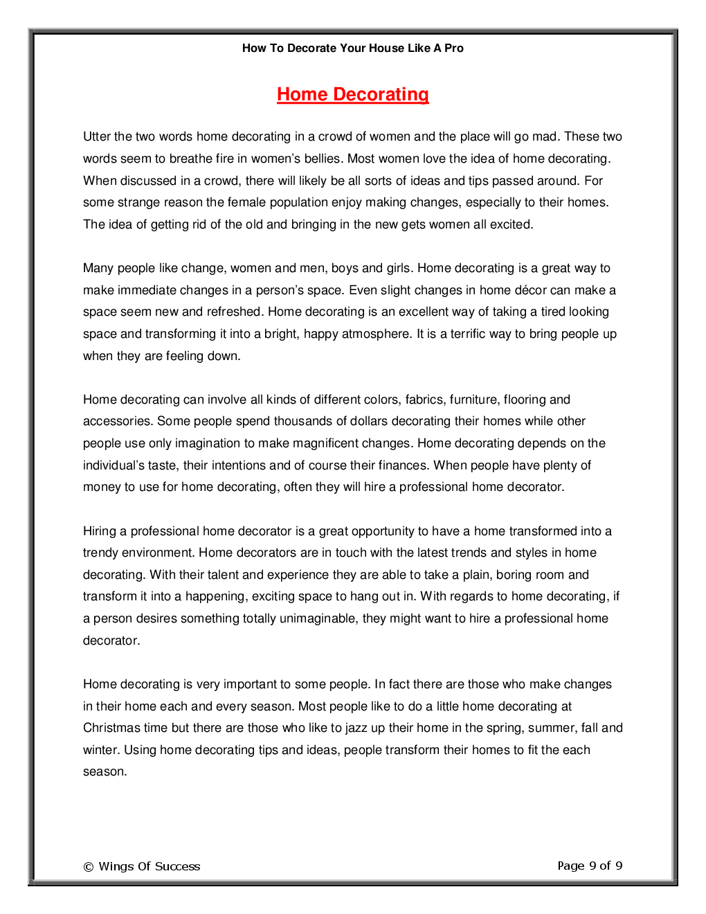 How To Decorate Your House Like A Pro - Page 4