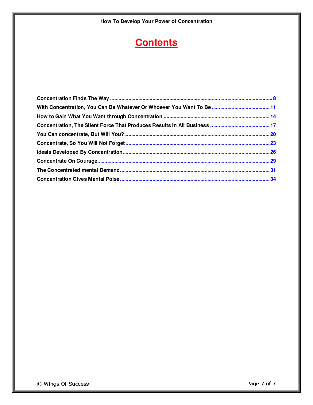 How To Develop Your Power of Concentration - Page 2