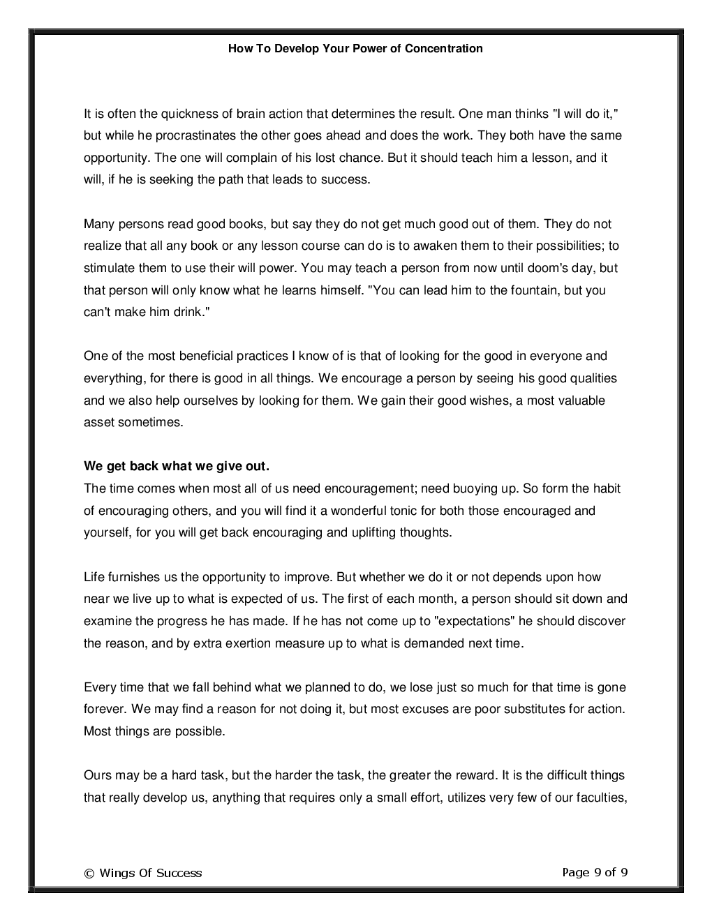 How To Develop Your Power of Concentration - Page 4