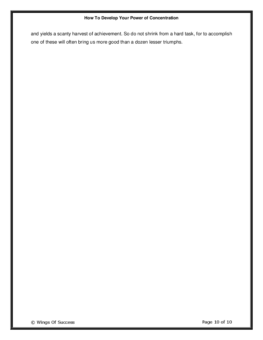 How To Develop Your Power of Concentration - Page 5