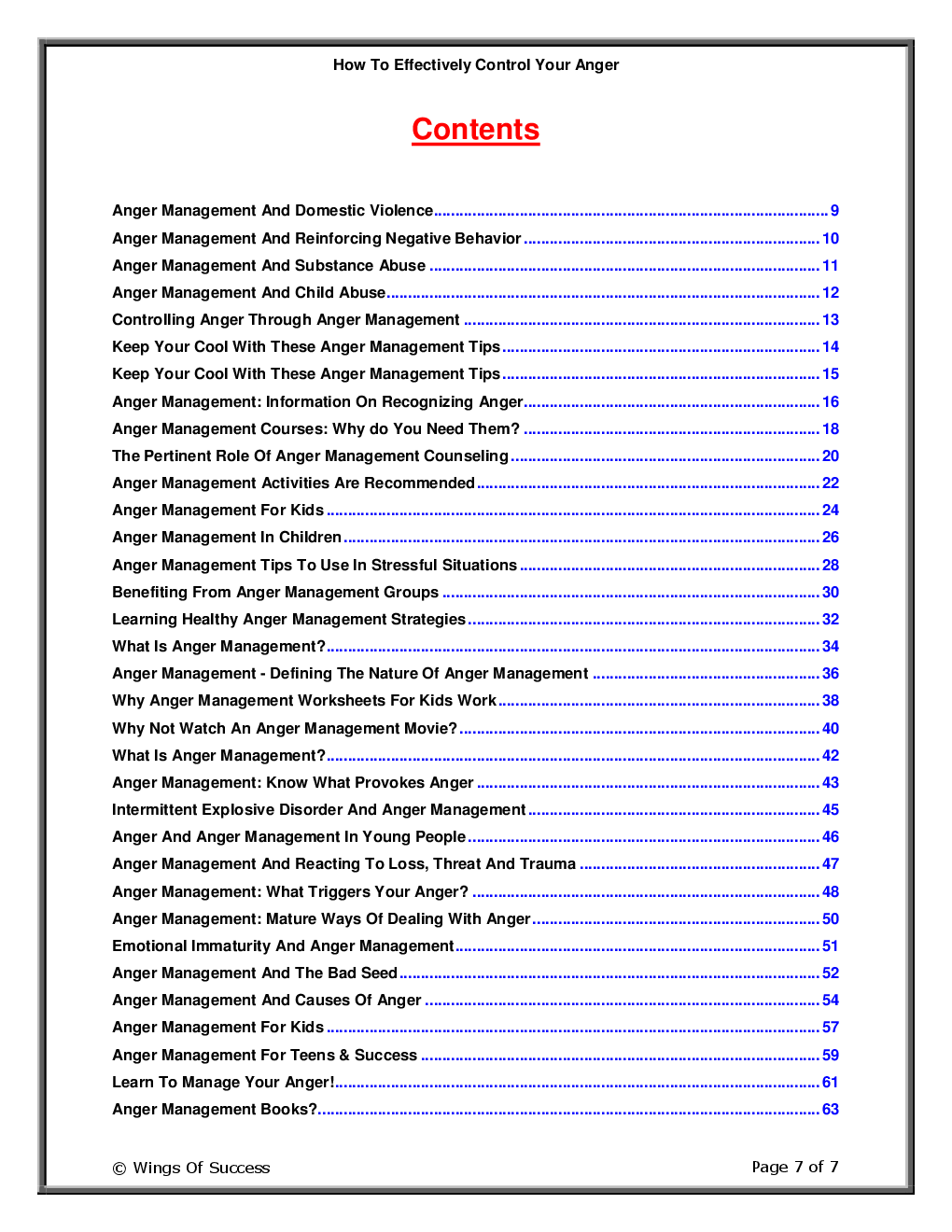 How To Effectively Control Your Anger - Page 2